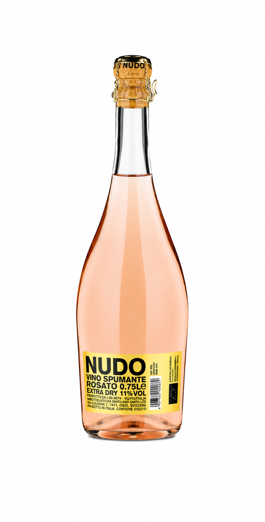 NUDO Vino Spumante Rosato Extra Dry IGT Bio 75cl 6er Pack
